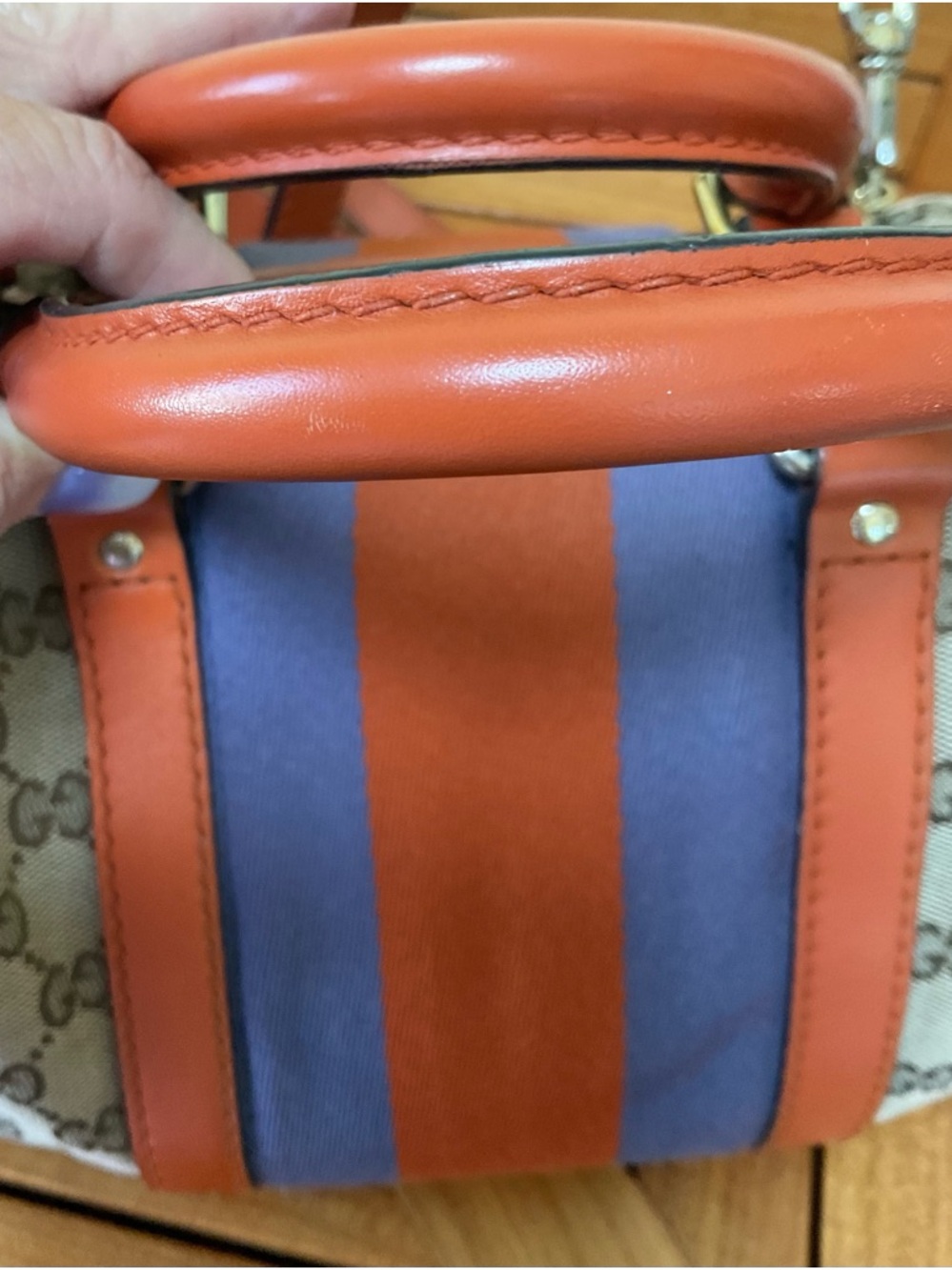 Gucci Vintage Boston Canvas Bag - Picture 5 of 11